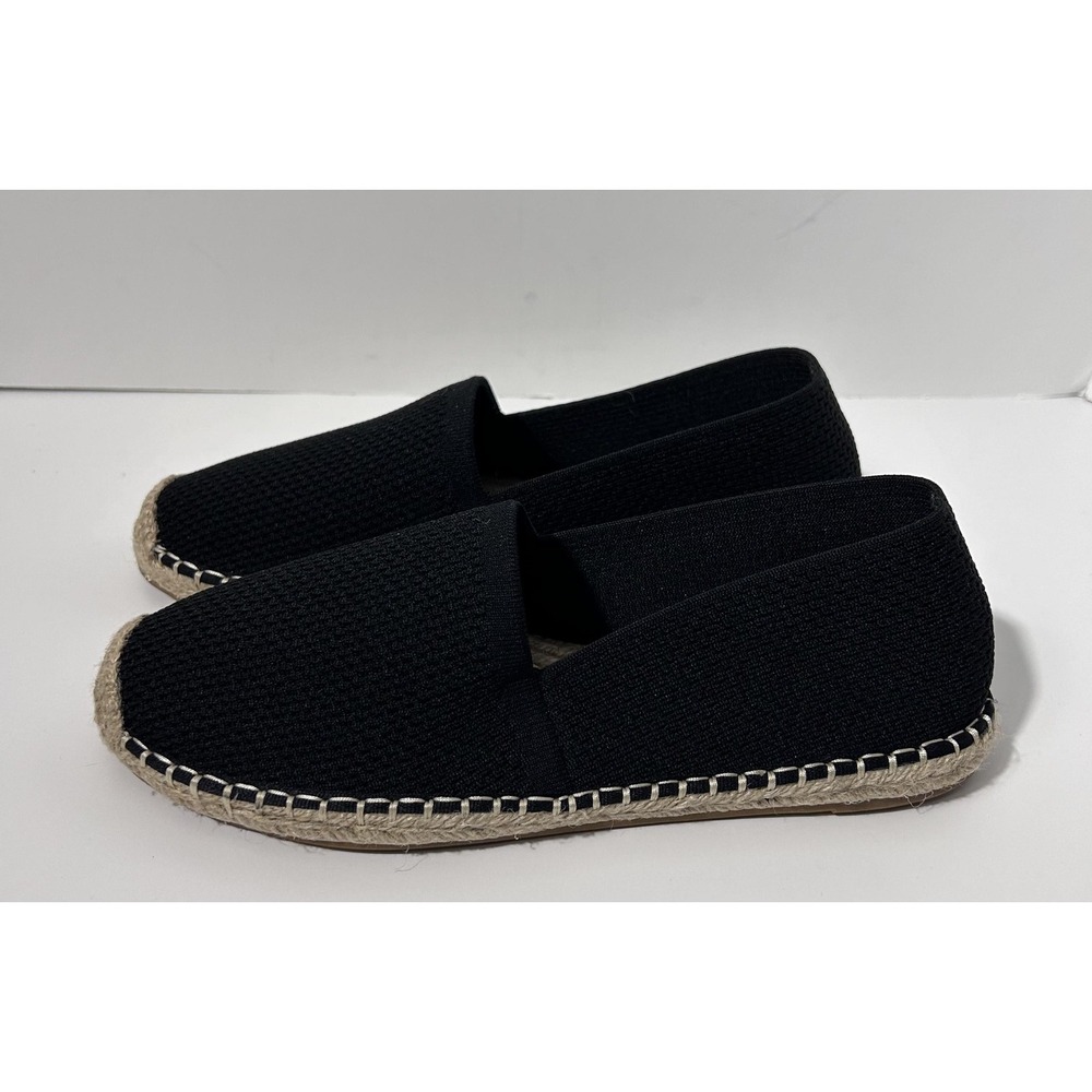 Eileen Fisher Shoes Womens Size 8.5 Black Live Knit Espadrille Flats Slip On